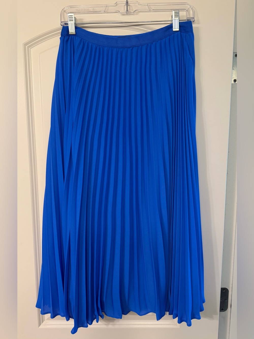 Banana Republic Pleated Maxi Skirt - Cobalt Blue